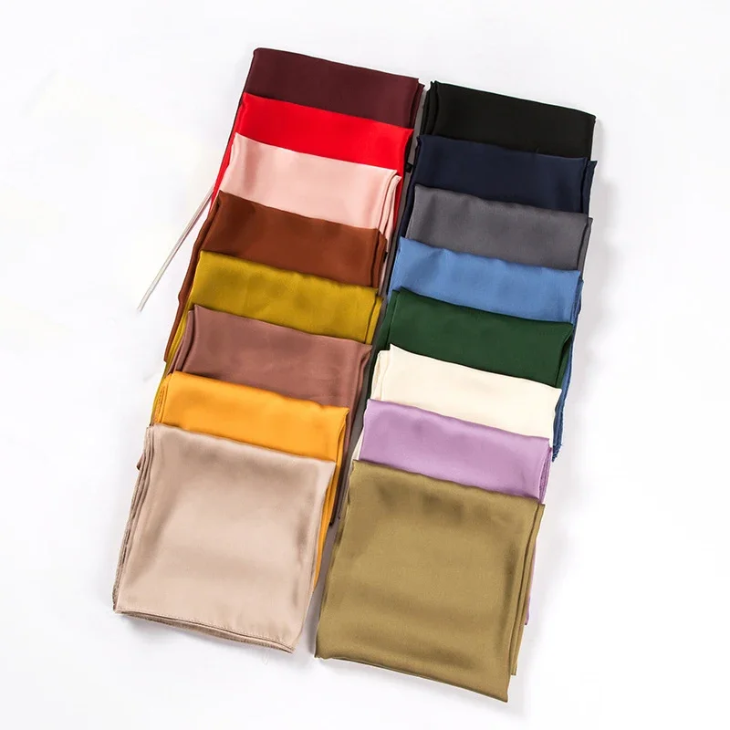 Syal Satin Wanita 70cm Warna S - Scarf Silk Square ulasan dan harga