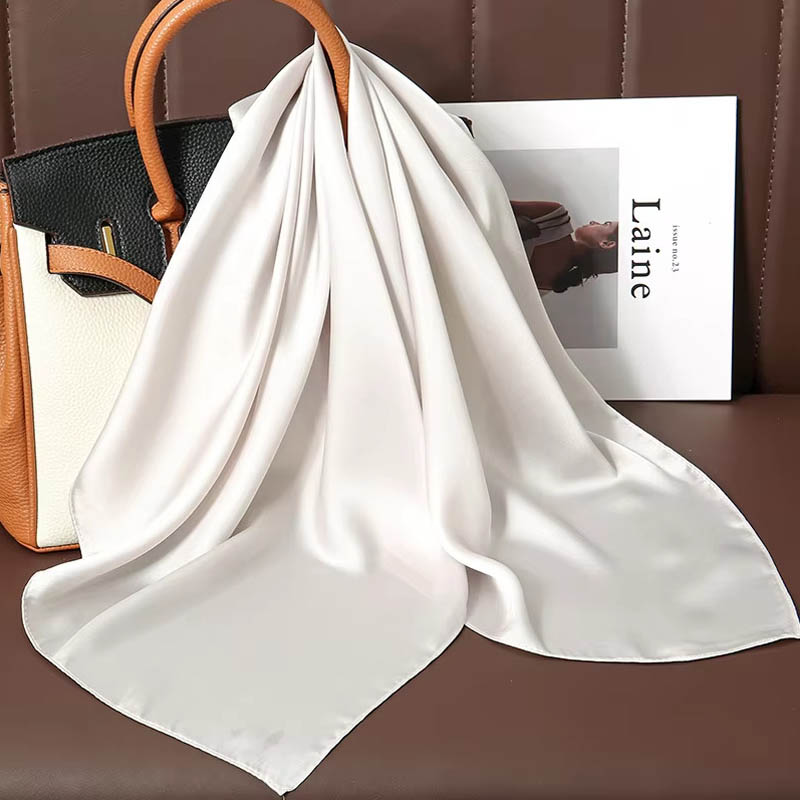 Syal Segi Empat Sutra Warna So - Scarf Silk Square ulasan dan harga