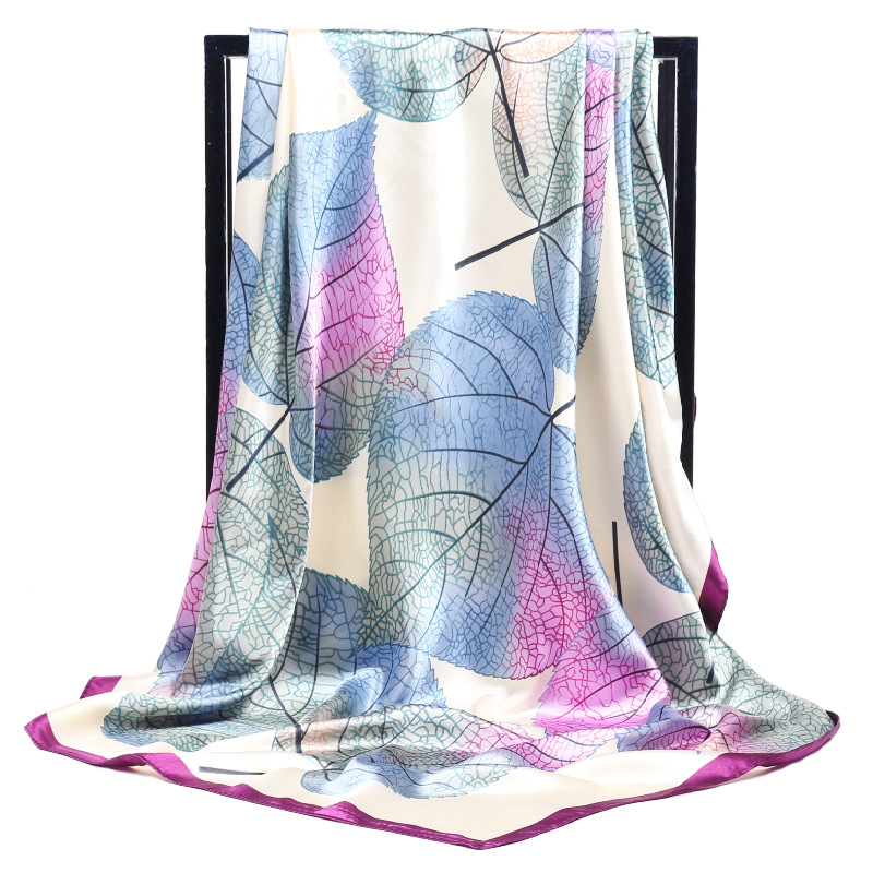 Wanita Syal Sutra Elegan Fower - Face Scarf Mask ulasan dan harga