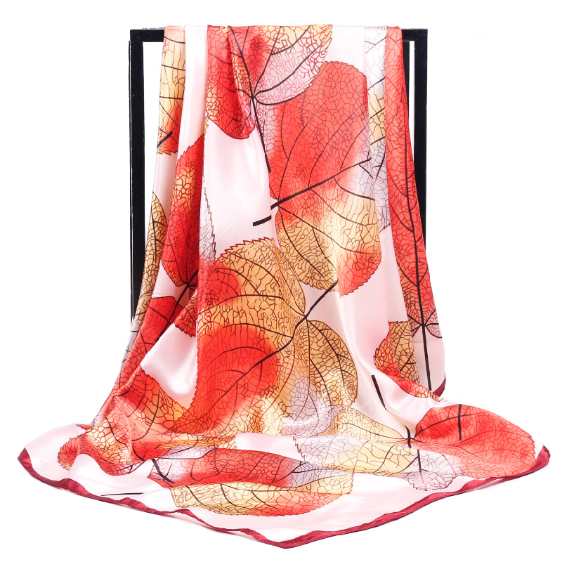 Wanita Syal Sutra Elegan Fower - Face Scarf Mask ulasan dan harga