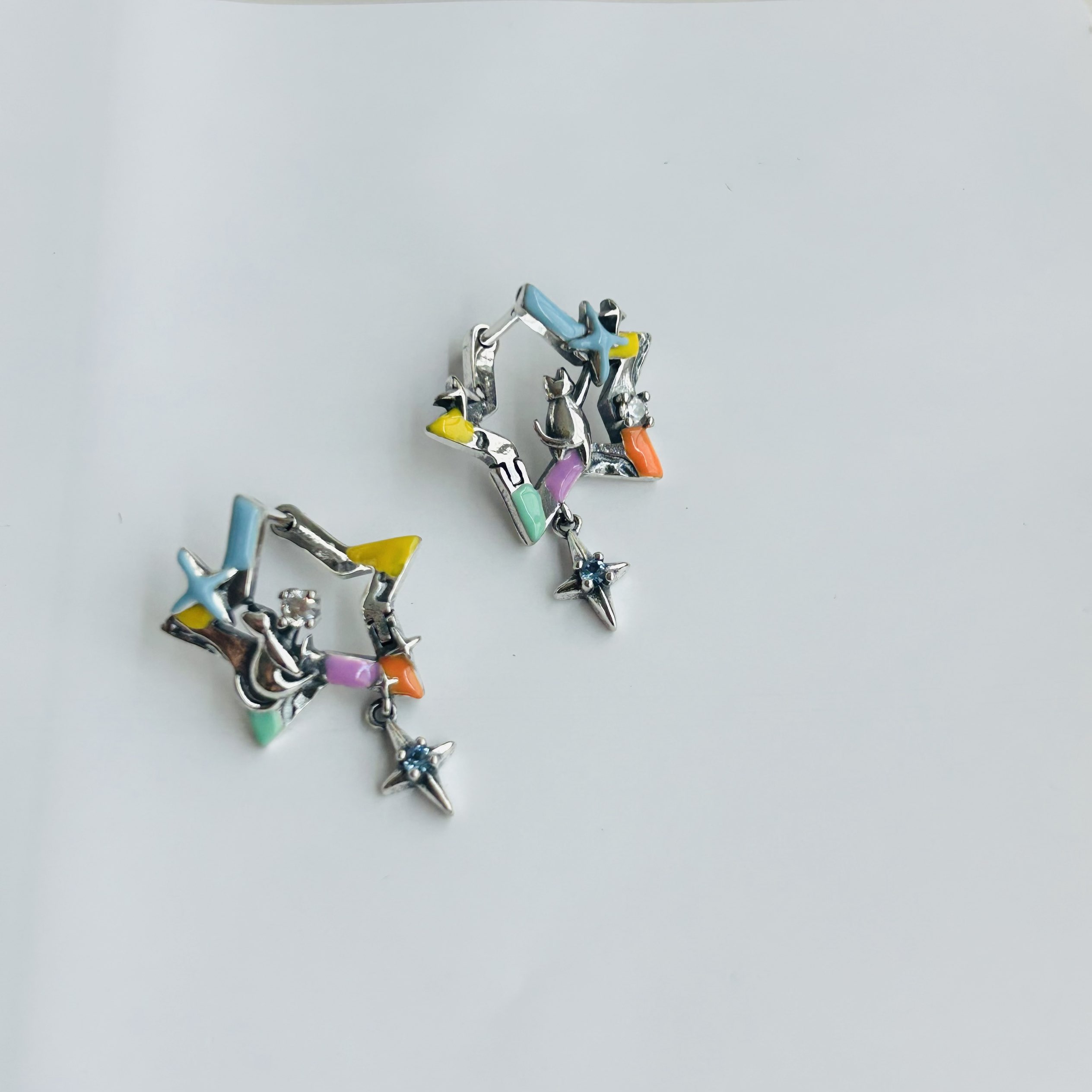Anting-anting Zirkon Berbentuk - Tie Clip Silver ulasan dan harga