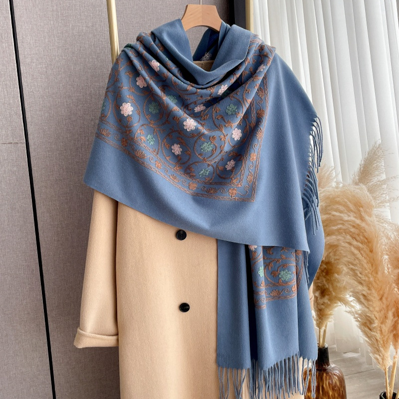 Selendang Kasmir Bordir Baru 2 - Woven Scarf Blanket ulasan dan harga