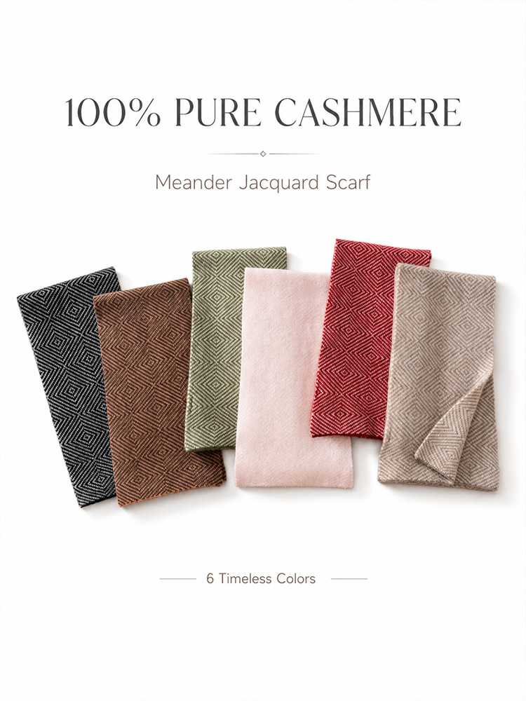 Syal Kasmir 100% Syal Jacquard - Muffler Men Wool ulasan dan harga
