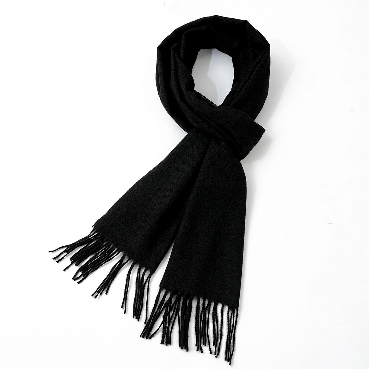 Syal Pria Warna Solid, Bahan I - Muffler Men Wool ulasan dan harga